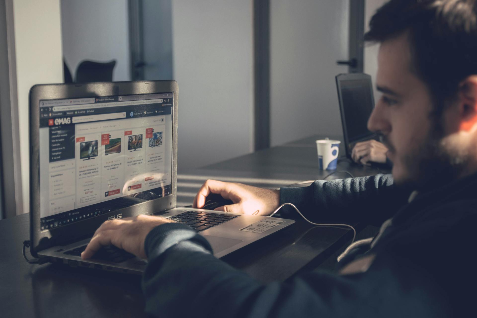 Web designer planning a project timeline